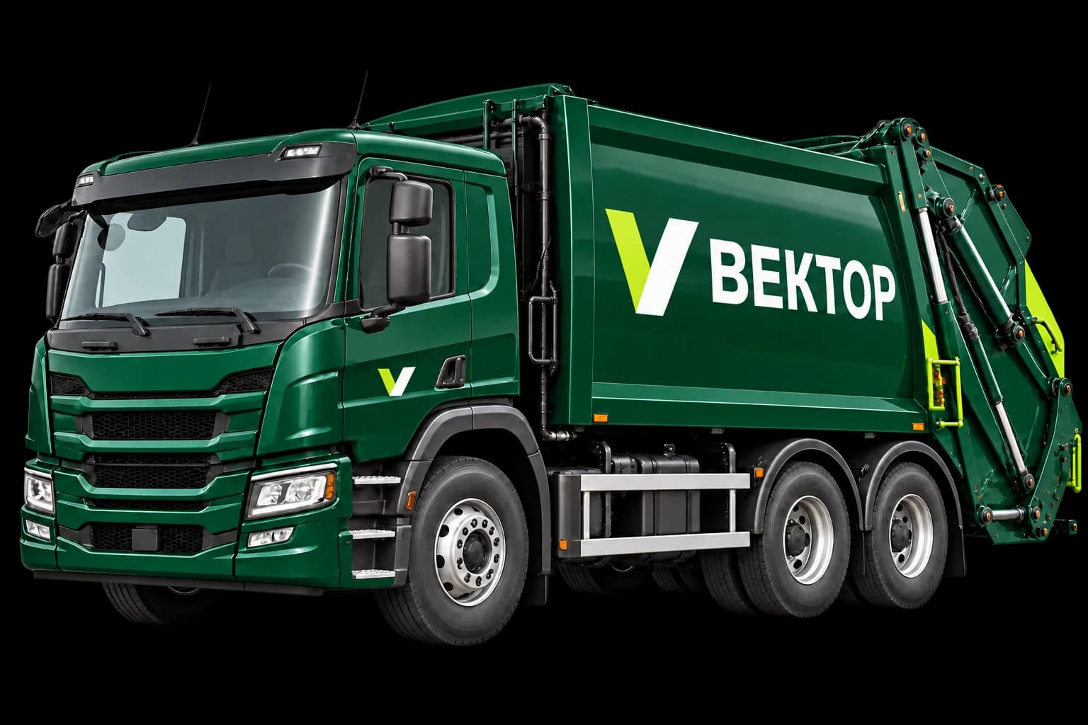 Иллюстрация мусоровоза «Вектор» для вывоза отходов организаций